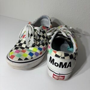 Vans MOMA Multi-color Checkerboard lace up Casual Shoes Womens 7.5 Men’s 6